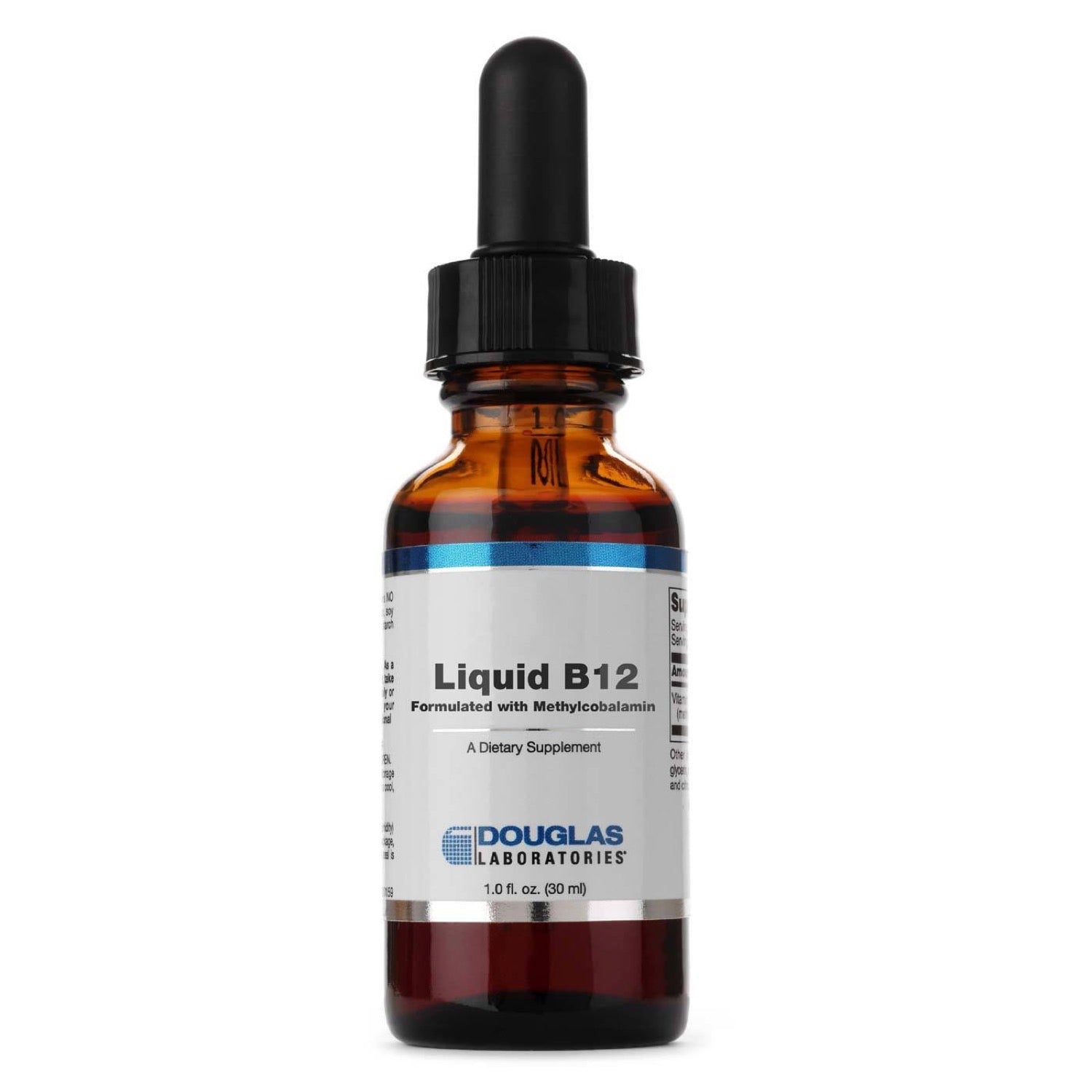 Douglas Laboratories, Liquid B12, 1.0 fl oz (30 ml) UPC 310539032329 | HiLife Vitamins